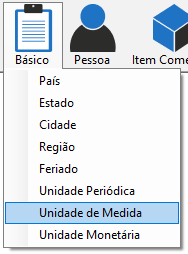 Cadastro Unidade de Medida