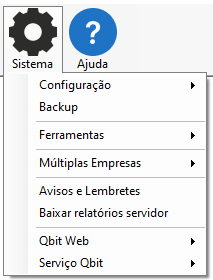 Menu Sistema